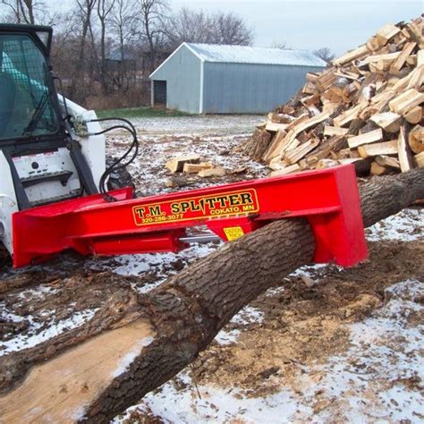 tm skid steer log splitter|tm skid steer attachments.